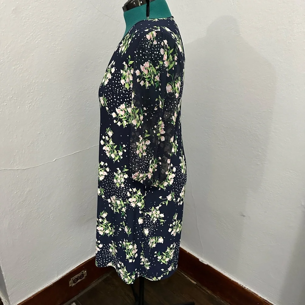 Tommy Hilfiger Navy Floral Dress - Picture 3 of 8
